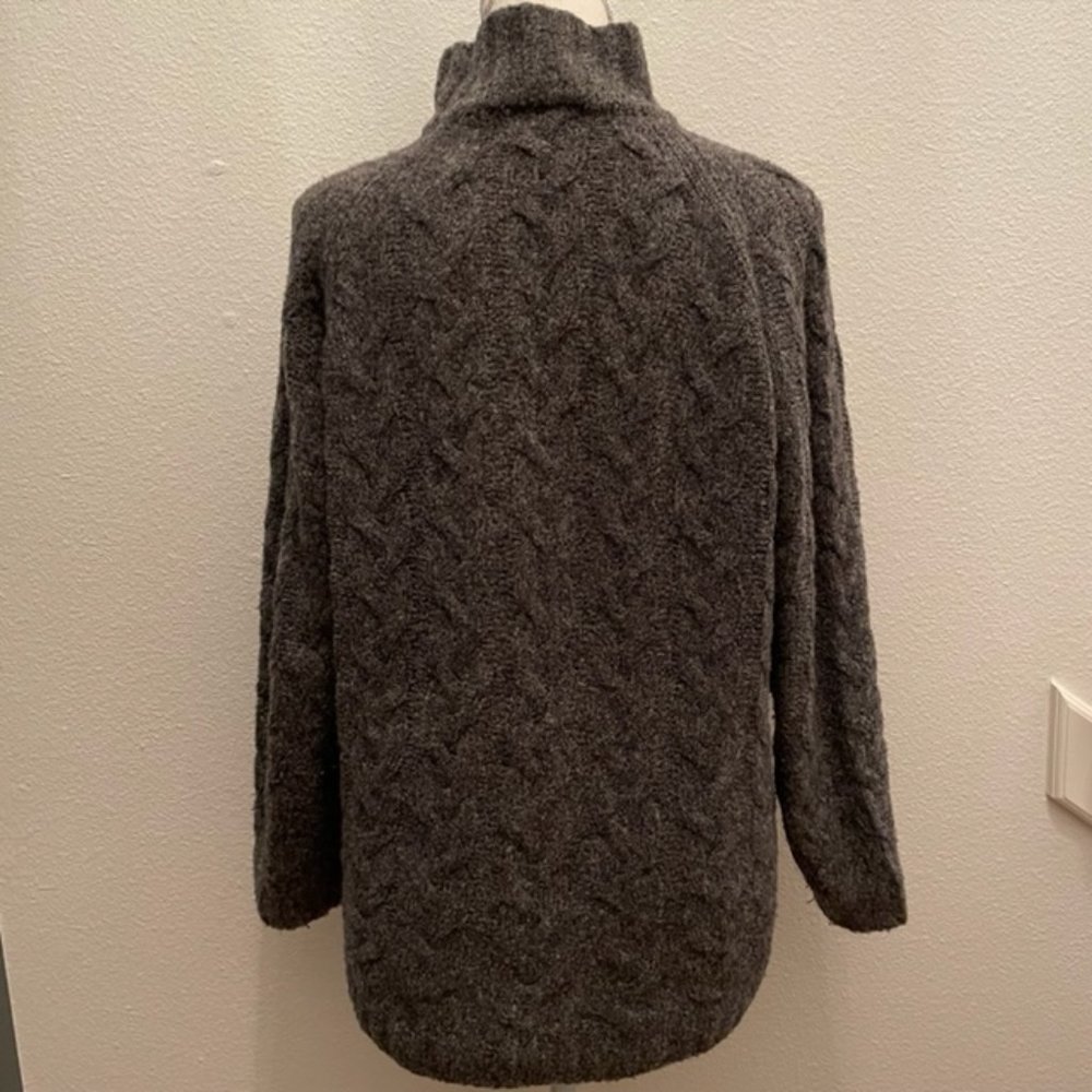 Soft, Oversized Mock Turtleneck Talbots Wool Blen… - image 3